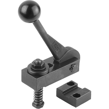 Kipp Cam Clamp With End Clamping D=M08 Carbon Steel, Comp:Carbon Steel K0010.08